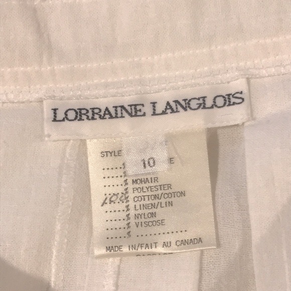 NWT Vintage Lorraine Langlois 100% Cotton High Waist Skirt 10 - Picture 8 of 13
